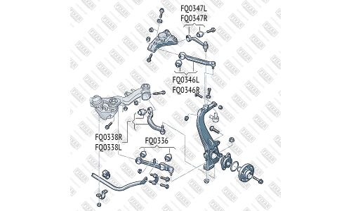 Рычаг подвески FIXAR, передний, верхний, правый, арт. FQ0346R