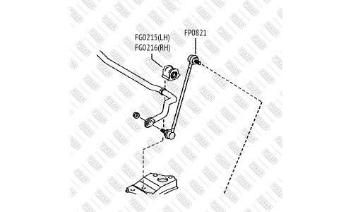 Стойка стабилизатора (линк) Fixar, передняя, арт. FP0821