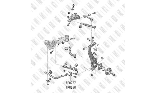 Стойка стабилизатора (линк) Fixar, передняя, арт. FP0727