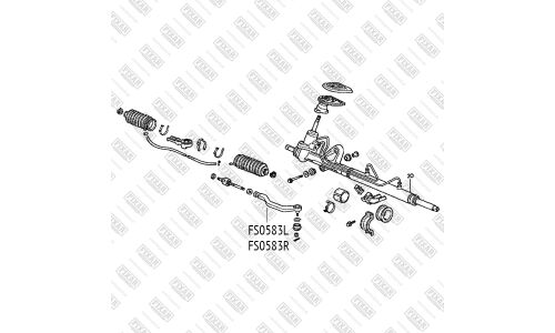 Наконечник рулевой тяги Fixar, правый, арт. FS0583R