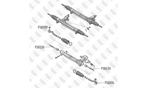 Тяга рулевая левая/правая | перед лев FIXAR, арт. FS0130