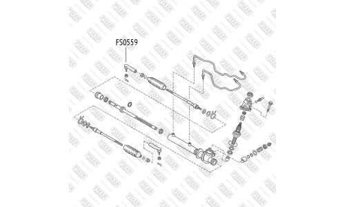 Наконечник рулевой тяги Fixar, арт. FS0559