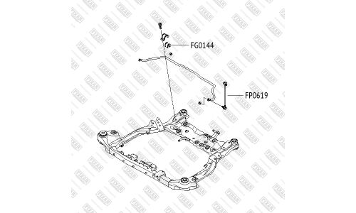 Стойка стабилизатора (линк) Fixar, передняя, арт. FP0619