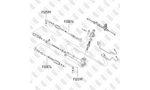Тяга рулевая Fixar, арт. FS0876