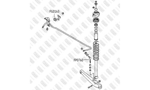 Стойка стабилизатора (линк) Fixar, задняя, арт. FP0760