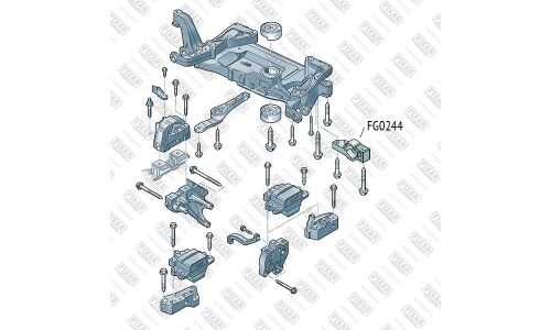 Сайлентблок переднего рычага Fixar, арт. FG0244
