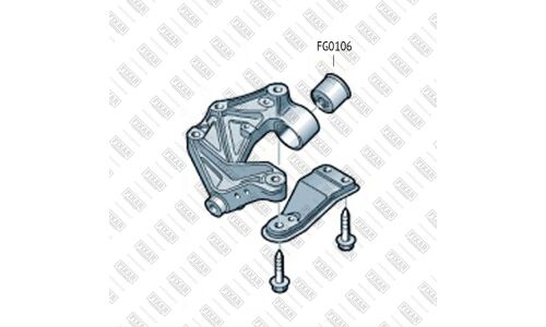 Сайлентблок переднего рычага Fixar, задний, арт. FG0106