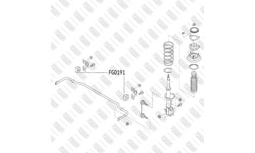 Втулка стабилизатора заднего | зад FIXAR, арт. FG0191