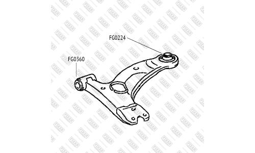 Сайлентблок переднего рычага Fixar, арт. FG0224
