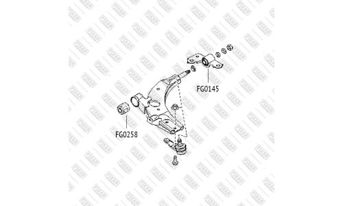 Сайлентблок переднего рычага Fixar, арт. FG0258