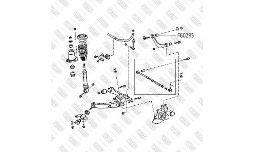 Сайлентблок заднего рычага Fixar, арт. FG0295