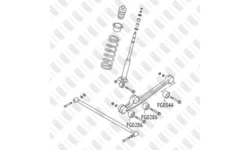 Сайлентблок заднего рычага Fixar, арт. FG0344