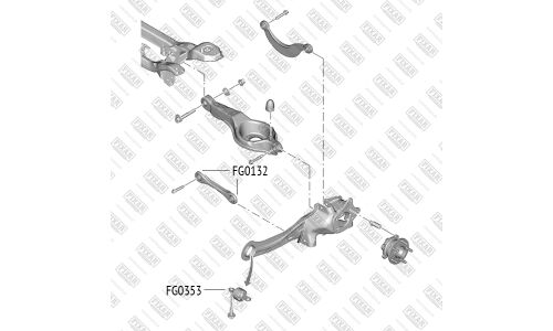 Сайлентблок заднего рычага Fixar, арт. FG0353