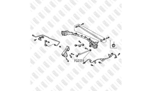 Сайлентблок заднего рычага Fixar, арт. FG0359
