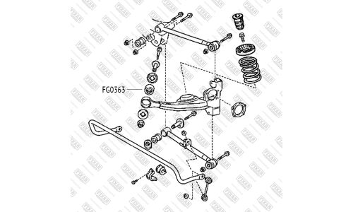 Сайлентблок рычага Fixar, арт. FG0363