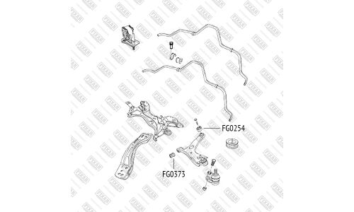 Сайлентблок переднего рычага Fixar, арт. FG0373