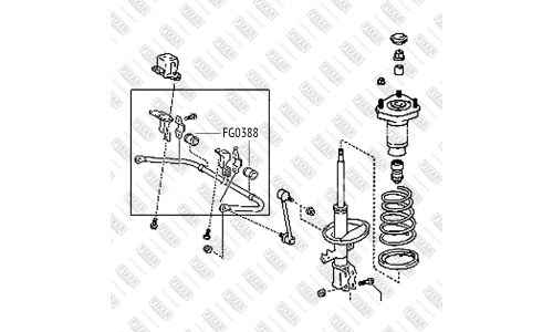 Втулка заднего стабилизатора Fixar, арт. FG0388