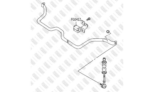 Втулка переднего стабилизатора Fixar, арт. FG0412