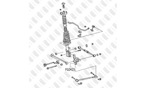 Сайлентблок заднего рычага Fixar, арт. FG0423