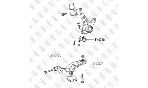 Сайлентблок переднего рычага Fixar, арт. FG0427