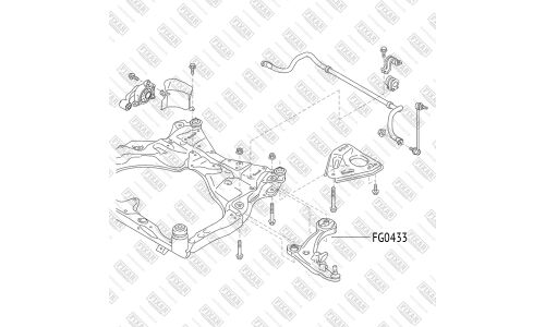 Сайлентблок переднего рычага Fixar, арт. FG0433