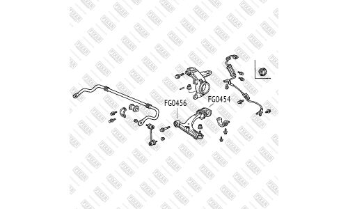 Сайлентблок переднего рычага Fixar, арт. FG0456