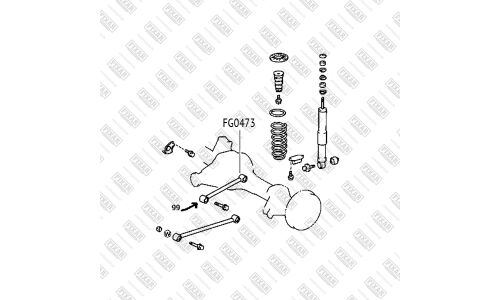 Сайлентблок заднего рычага Fixar, арт. FG0473