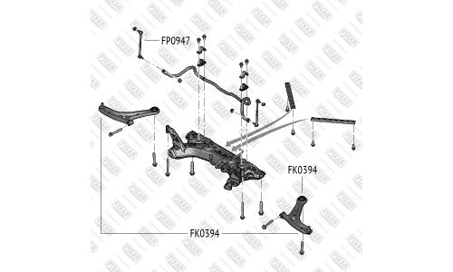 Стойка стабилизатора (линк) Fixar, передняя, арт. FP0947
