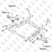 Рычаг подвески FIXAR, передний, нижний, левый, арт. FQ0883L