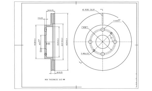 Диск тормозной Avantech, арт. BR0188S