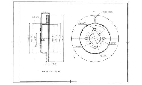 Диск тормозной Avantech, арт. BR0244S