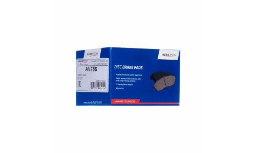 Колодки тормозные дисковые Avantech, передние, комплект на ось (4 шт), арт. AV756