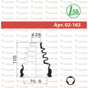 Пыльник ШРУСа Maruichi, внутренний, арт. 02-163