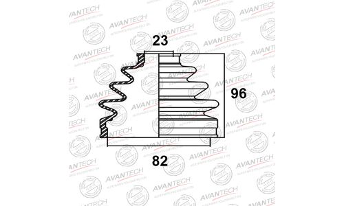Пыльник привода Avantech, арт. BD0404