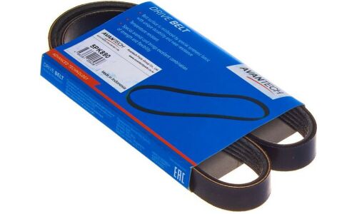 Ремень поликлиновый Avantech, для Hyundai Solaris, KIA Rio, с двигателями 3RZ-FE / 4E-FE, арт. 5PK890