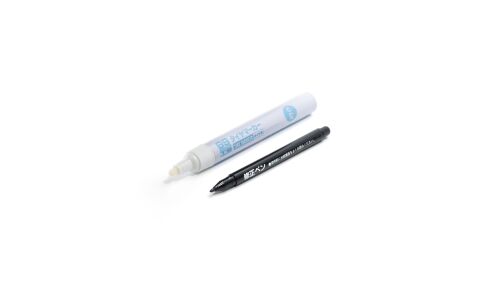Маркер Soft 99 Tire Marker White, для пометок и подкраски покрышек, резины, белый, 8мл (+корректировочный фломастер), арт. 09133