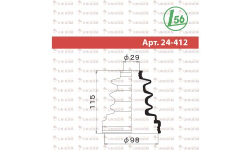 Пыльник ШРУСа Maruichi, внутренний, арт. 24-412