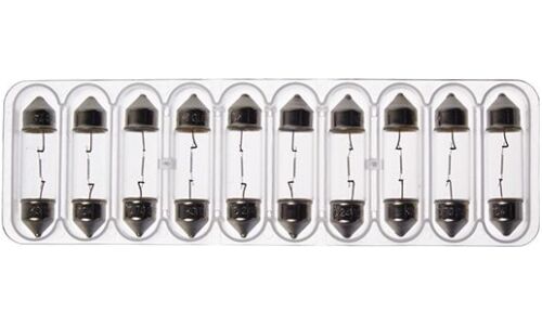 Лампа Koito Festoon C10W (SV8.5, T10x37), 12В, 10Вт, арт. 2358