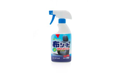 Очиститель салона Soft99 Fabric Cleaner Spray, для ткани, кожи и деталей из пластика, антибактериальный, бутылка с триггером 400мл (+щётка), арт. 02080