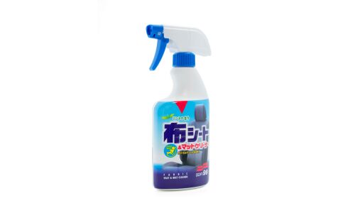 Очиститель салона Soft99 Fabric Cleaner Spray, для ткани, кожи и деталей из пластика, антибактериальный, бутылка с триггером 400мл (+щётка), арт. 02080
