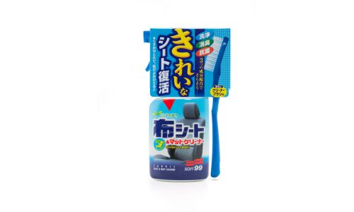 Очиститель салона Soft99 Fabric Cleaner Spray, для ткани, кожи и деталей из пластика, антибактериальный, бутылка с триггером 400мл (+щётка), арт. 02080