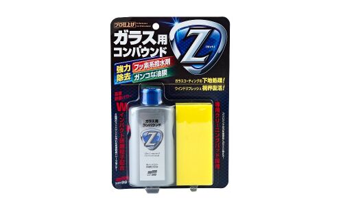 Очиститель-полироль стёкол Soft 99 Glass Compound Z, абразивный, от жирной плёнки и въевшихся загрязнений, бутылка 100мл, арт. 05064