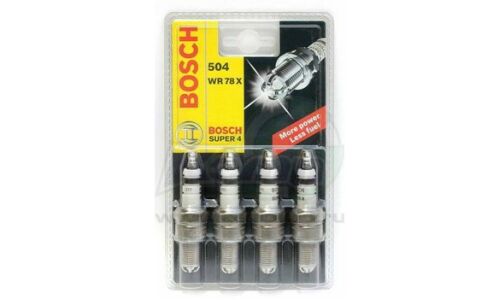 Свеча зажигания Bosch Super 4 c никелевым электродом (хром), арт. WR78X