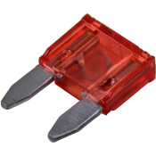 Предохранитель автомобильный Bosch, флажковый, мини (MINI S1035-1/FN), красный, 10А, арт. 1987529030