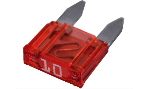 Предохранитель автомобильный Bosch, флажковый, мини (MINI S1035-1/FN), красный, 10А, арт. 1987529030