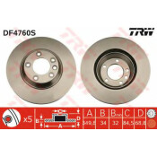 Диск тормозной TRW, арт. DF4760S Диск тормозной TRW, арт. DF4760S
