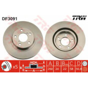 Диск тормозной TRW, арт. DF3091