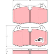 Колодки тормозные TRW дисковые, арт. GDB1269