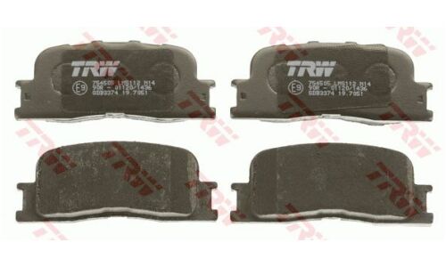 Колодки тормозные дисковые TRW, комплект на ось (4 шт), арт. GDB3374
