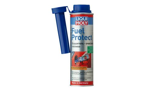 Нейтрализатор воды Liqui Moly Fuel Protect, присадка в бензин, с защитой от коррозии, бутылка с насадкой 300мл, арт. 3964/2530